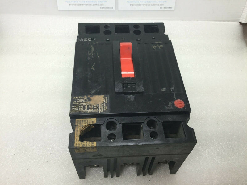 GE General Electric THED136100 3 Pole 100 Amp 600v Circuit Breaker