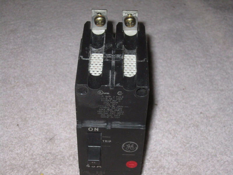 General Electric Tey245 Circuit Breaker, 2pole, 45a, Tey, 277/480v