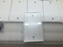 (Lot Of 13) Blank 1-Gang Wall Plate Cover White Decora Wallplates