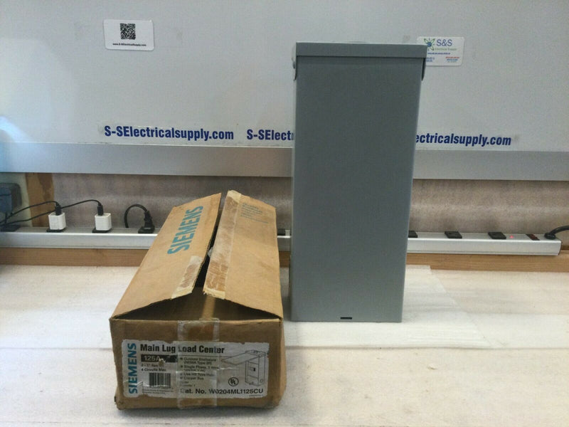 Siemens W0204ml1125cu 125 Amp Main Lug Outdoor Load Center