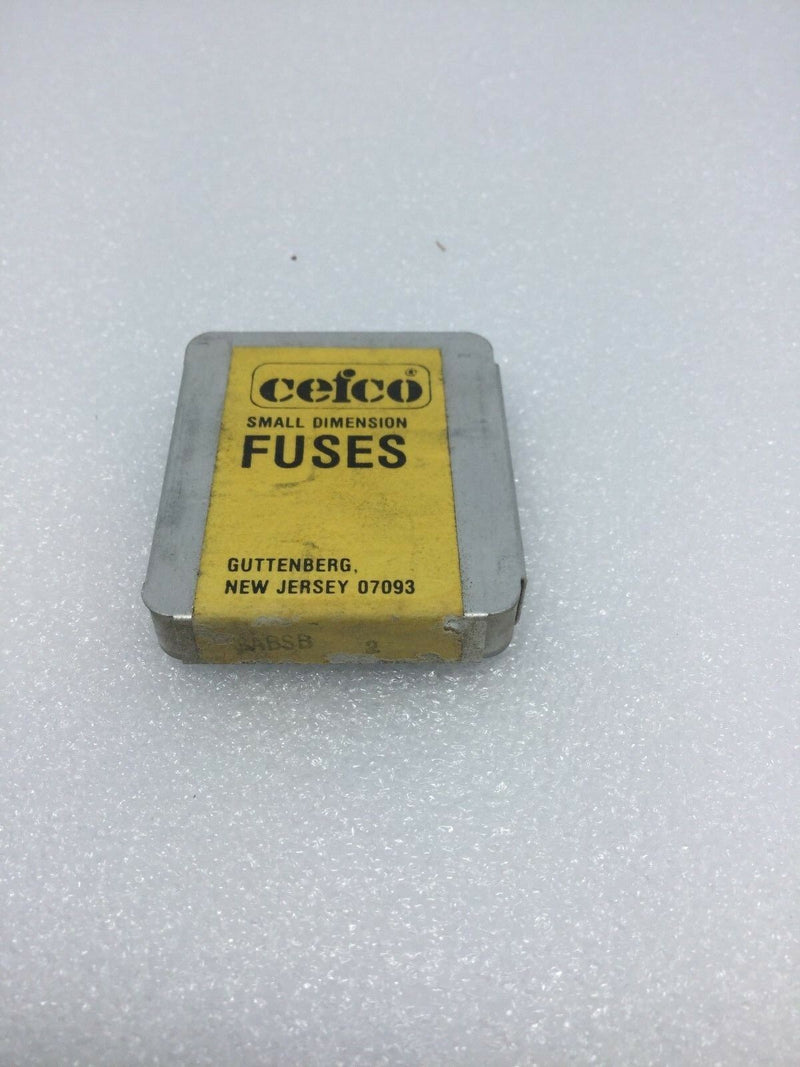 Pack Of 5!!! Cefco 3agsb-2 Fuses, New