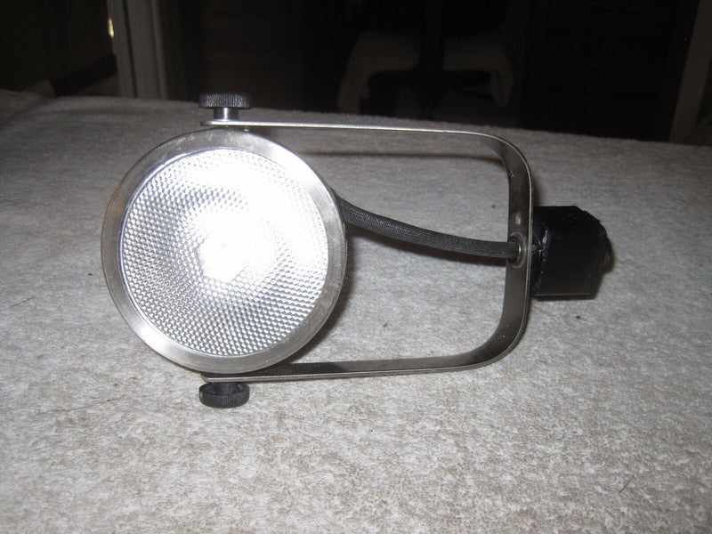 Commercial Track Lighting Head With 50 Watt Flood Bulb 110 Volt Brush Nickel