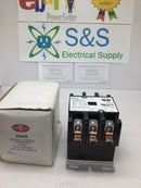 Gemtech 3/24/50; 3 Pole, 50 FLA, 65A Res, 24Vac Coil, 50/60hz Definite Purpose Contactor Definite Purpose Contactor
