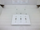 Toggle Switch 3-Gang Wall Plate Cover White