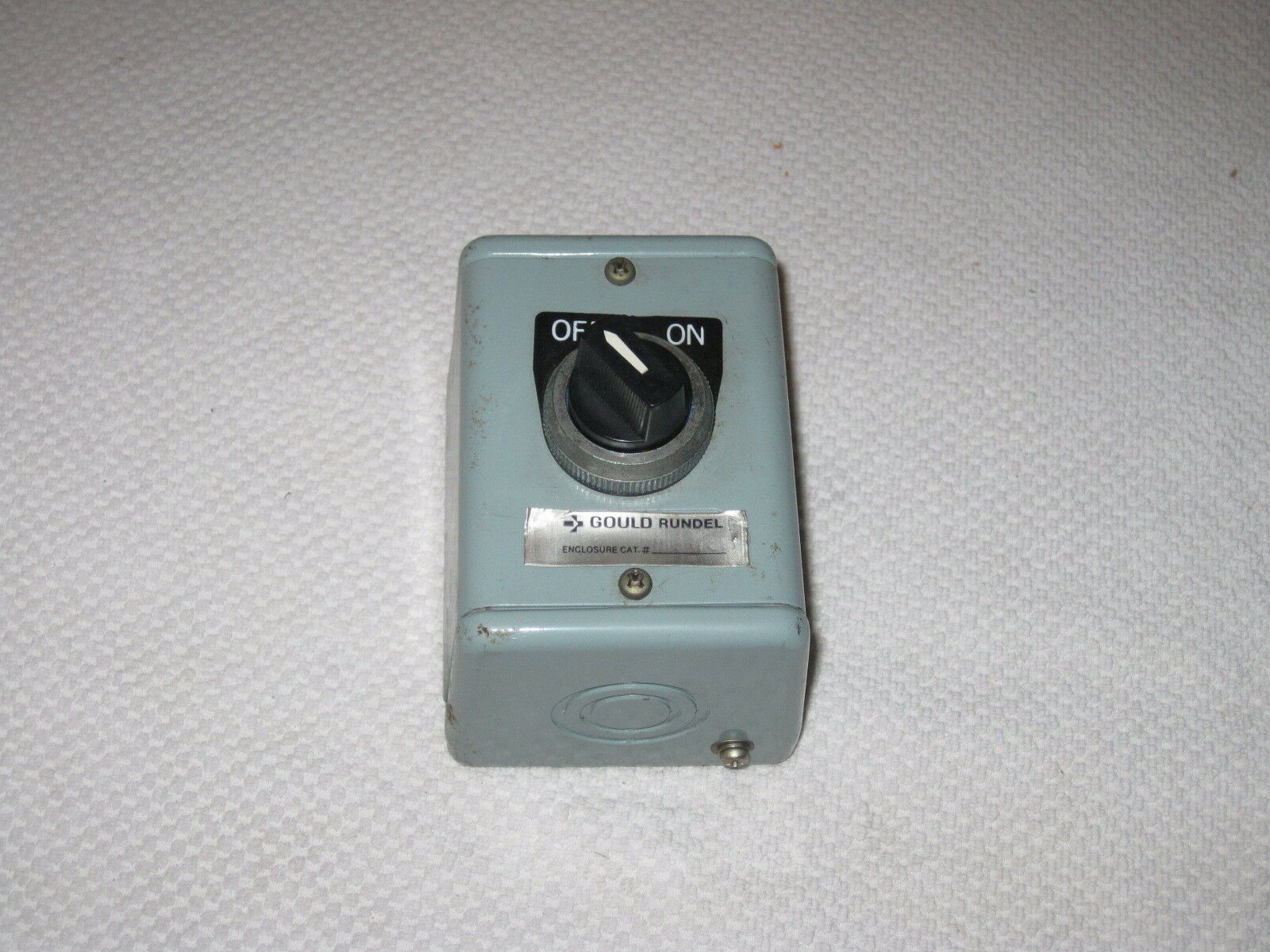 Gould Rundel On / Off Switch In Heavy Metal Enclosure