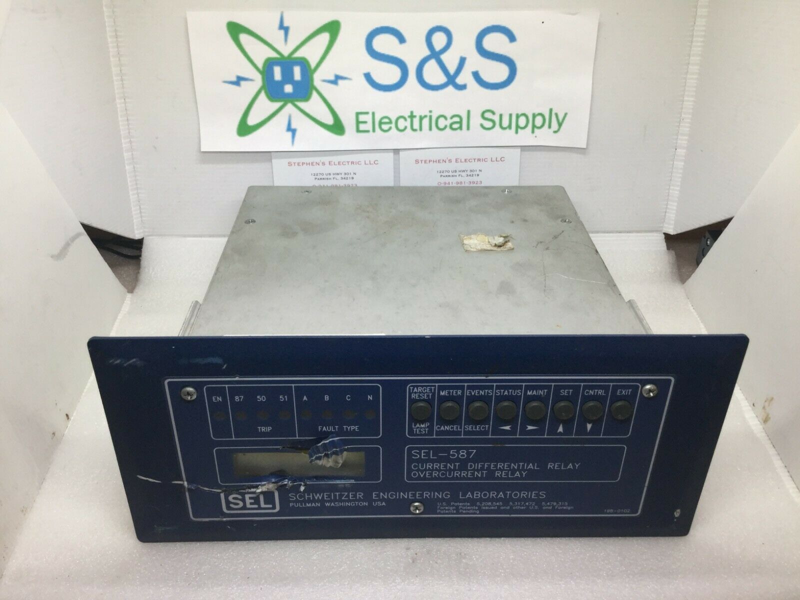 Schweitzer Engineering Laboratories Sel-587, P/N 0587103x531 Overcurre