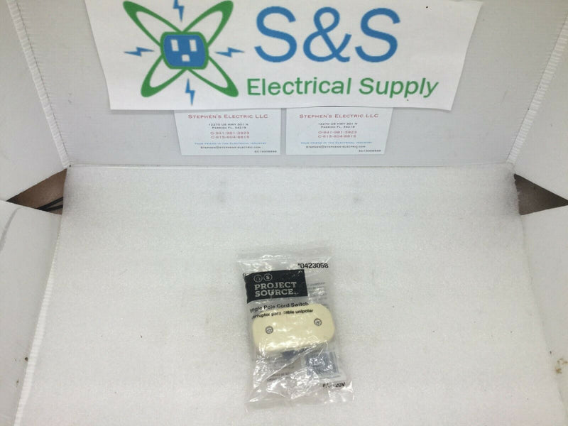 Project Source Single Pole Cord Switch 0423058  Model