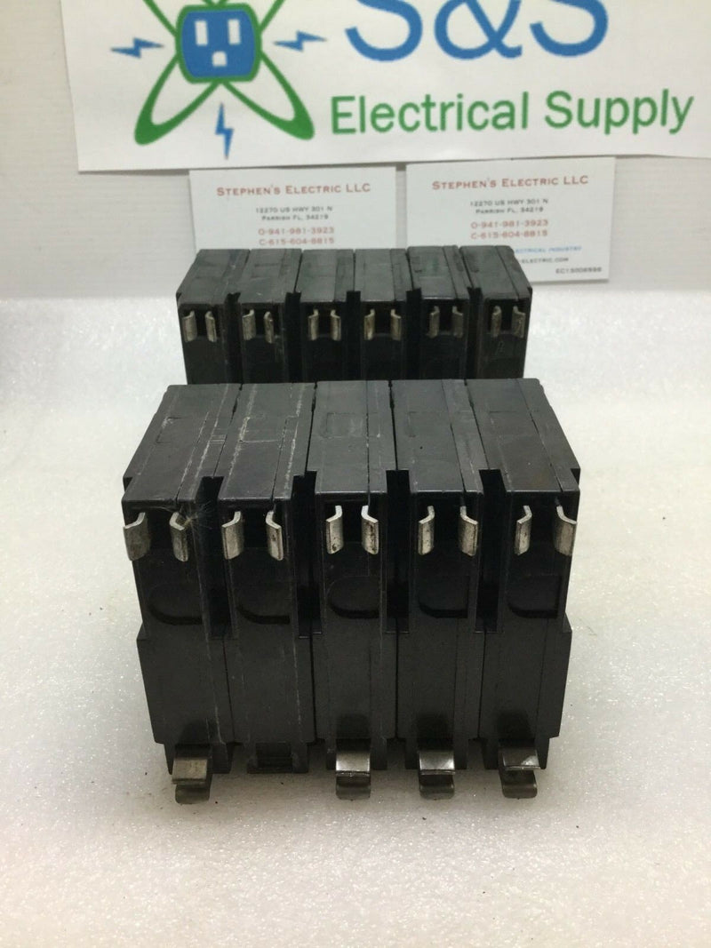 Lot Of 6 (1) 235, (2) 250, (1) 120, (1) 260, (1) 240 Amp Breakers Qo Style