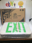 (Lot Of 6) Lithonia Lighting Green Exg Led M6 Led Emergency Exit Sign 210lcg
