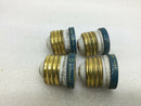 (Lot Of 4) T 15 F, 15 Amp Fusetron Dual-Element Fuses (Bin 2)
