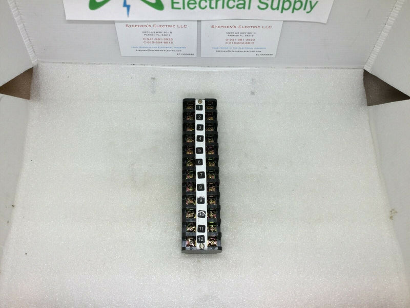 Dual Row 12 Positions Screw Terminal Electric Barrier Strip Block 600v 20a