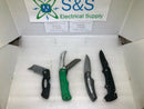 Lot Of 4 Gerber, Miracle-Gro Electricians Knive, Task Force Razor Blade