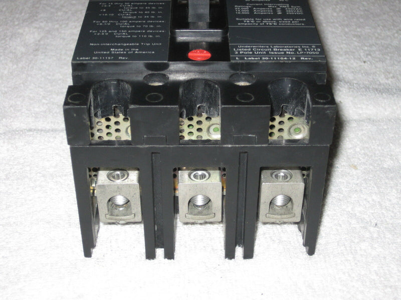 Eaton Cutler Hammer Fs 3 Pole 90 Amp 480v Fs340090 A Circuit Breaker Fs340090a