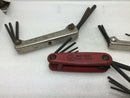 Lot Of 4 Eklind Tool Fold-Uni-Key #20811 & #20912 / Klein #68702 Precision Craft
