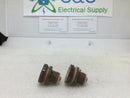 (Lot Of 2) Buss Fustat Four S Dual Element Fuse (Bin 2)