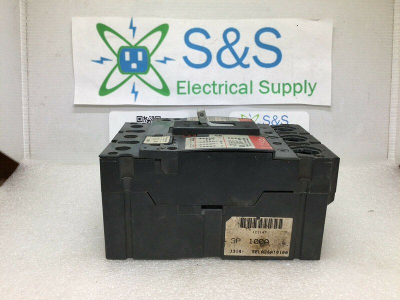 GE SELA36AT0100 Spectra Circuit Breaker 100 Amp 3 Pole SRPE100A100-Flawed