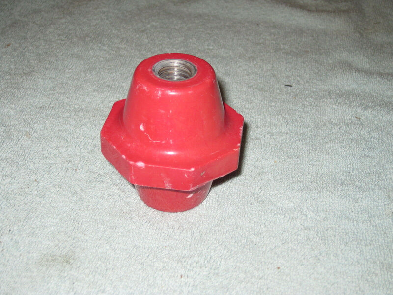 Red Poly Bus Bar Rail Support Electrical Insulator 5/8"-11