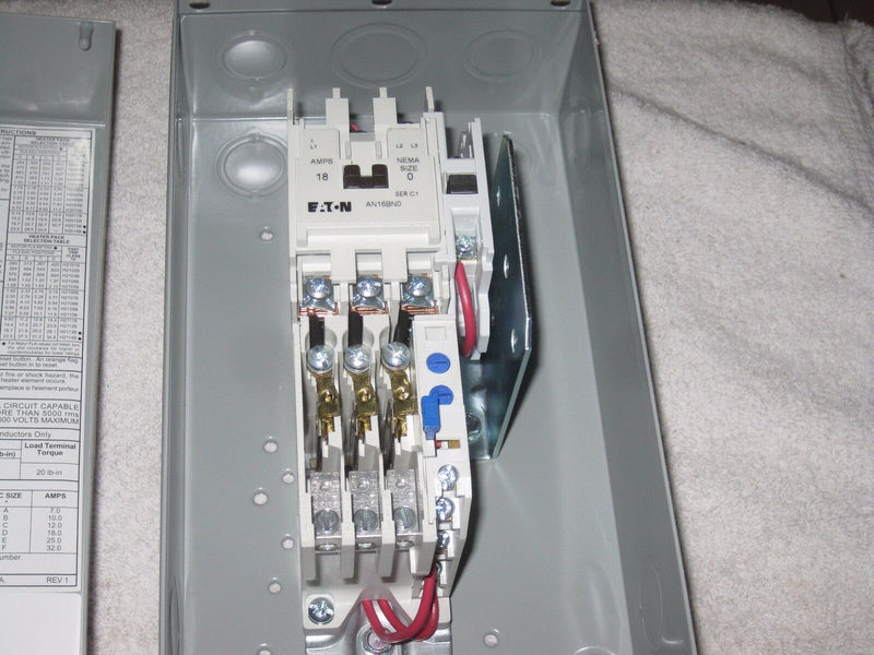 Eaton Ecn0501baa Nema Sz 0, Type 1, Non-Reversing, Starter