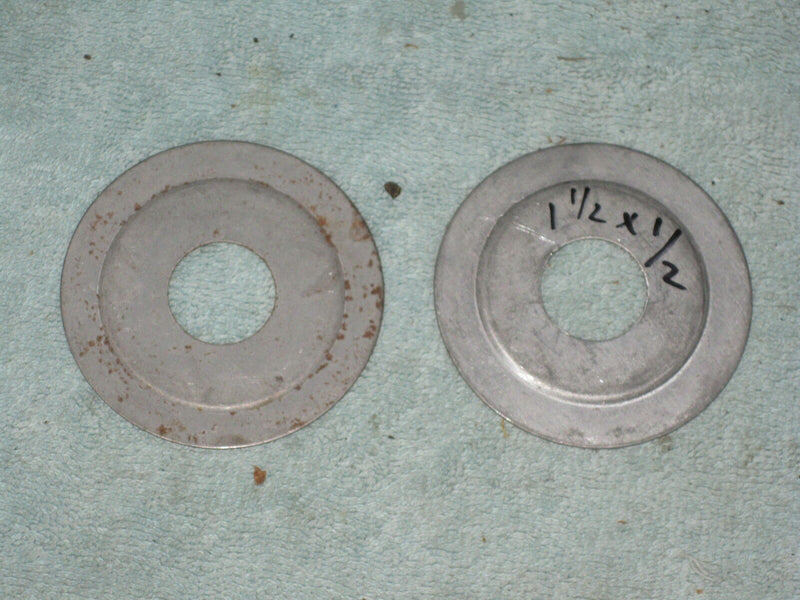 (Lot Of 2) 1-1/2" To 1/2" Galvanized Steel Conduit Reducing Washer (Washers)