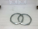 (2) 3 1/2"  Threaded Locknuts Electrical Conduit Steel City