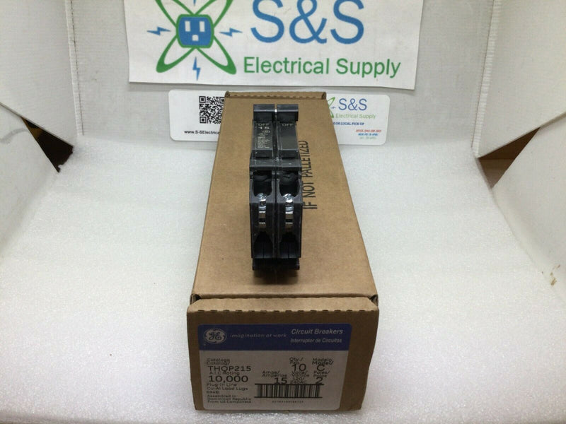 GE General Electric THQP215 2 Pole 15 Amp 240v Circuit Breaker