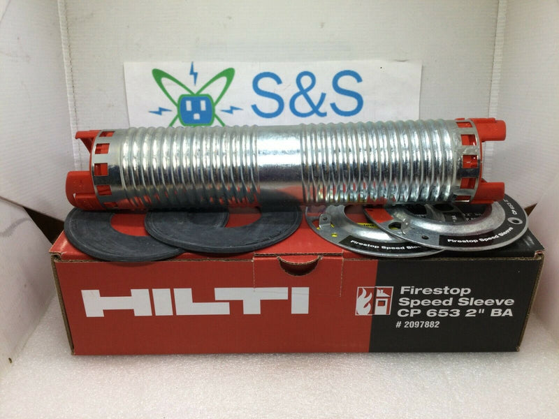Hilti Cp 653 2” Ba Firestop Speed Sleeve, New In Box