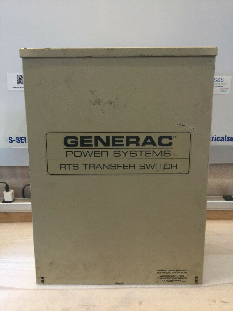 Generac Rtsn100a3 100-Amp 120-240v Single Phase Rts Transfer Switch