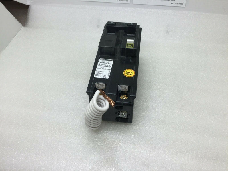 Square D/Homeline HOM220AFCI 2 Pole 20A Type HOM AFCI Protected Circuit Breaker