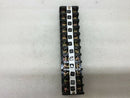 Dual Row 12 Positions Screw Terminal Electric Barrier Strip Block 600v 20a