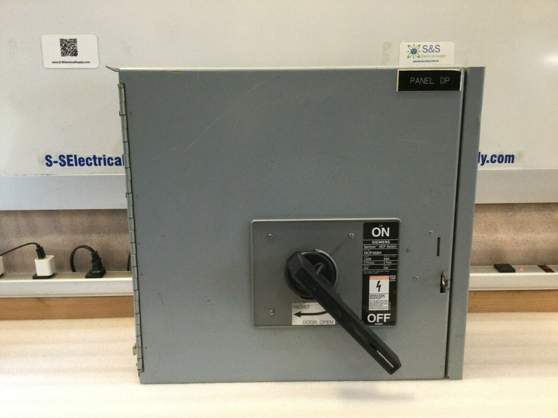 Siemens Hcp368h Panel Mount 1200a 600v Switch 3pole Sentron Series Hcp Switch
