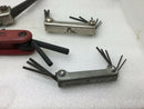 Lot Of 4 Eklind Tool Fold-Uni-Key #20811 & #20912 / Klein #68702 Precision Craft