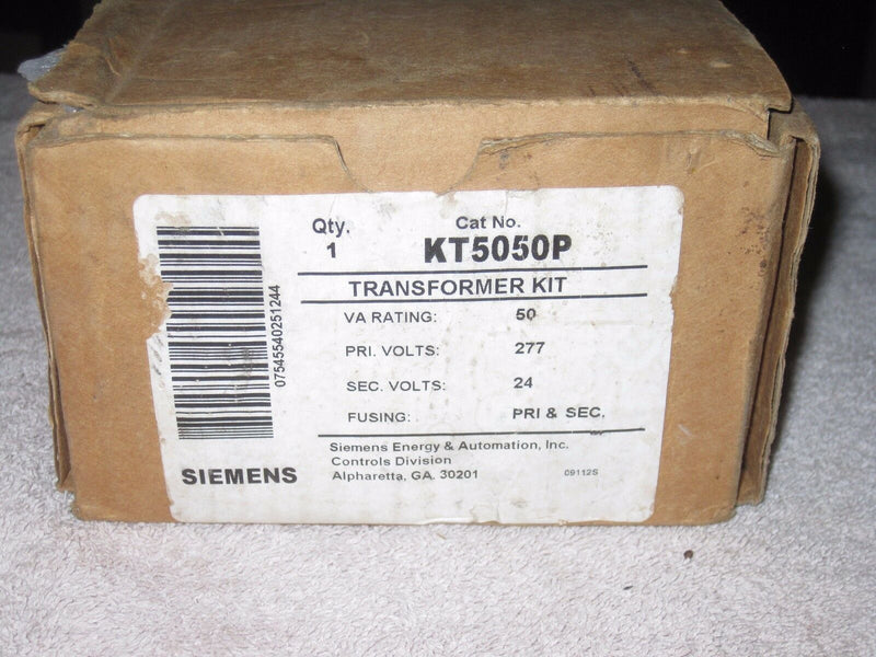 Siemens Kt5050p Industrial Control Transformer 277-24v 50va