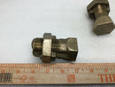 (Lot Of 2) Wire Lug Cable Clamps M400-500 T 2/0-500