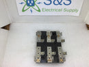 Industrial Fuse Retaining Block Holds 3 Class RK5 Fuses 600VAC