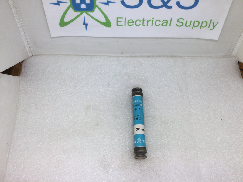 GE/General Electric GF6B20 20 Amp 600V Class K5 CLF Fuse