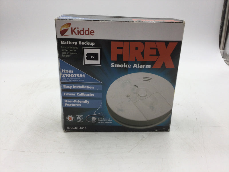 Kidde Fire Smoke Alarm Item#21007581 Model# i4618