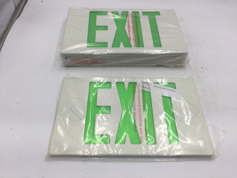 Mule Lighting MXBGU-SD LED Exit Lighting Fixture Universal Single or Double Face Configuration