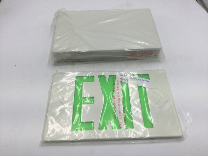 Mule Lighting MXBGU-SD LED Exit Lighting Fixture Universal Single or Double Face Configuration