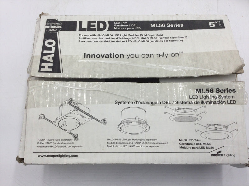 Halo ML56 Series LED Lighting System Trim 5" 592W DownLight