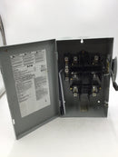 Eaton/Cutler Hammer DG222NGB 60A 2 Pole 240V Fusible Safety Switch 14 1/4" x 9"