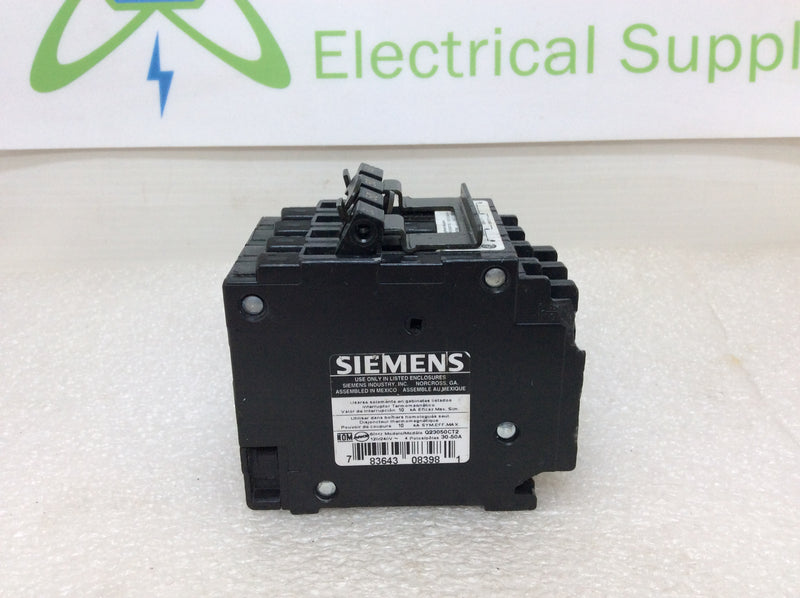 Siemens Q23050CT2 2-30/50 Amp Double Pole Quadplex Circuit Breaker