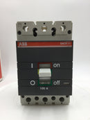 ABB Sace S3 S3N100TW 3 Pole 100 Amp 600V Circuit Breaker