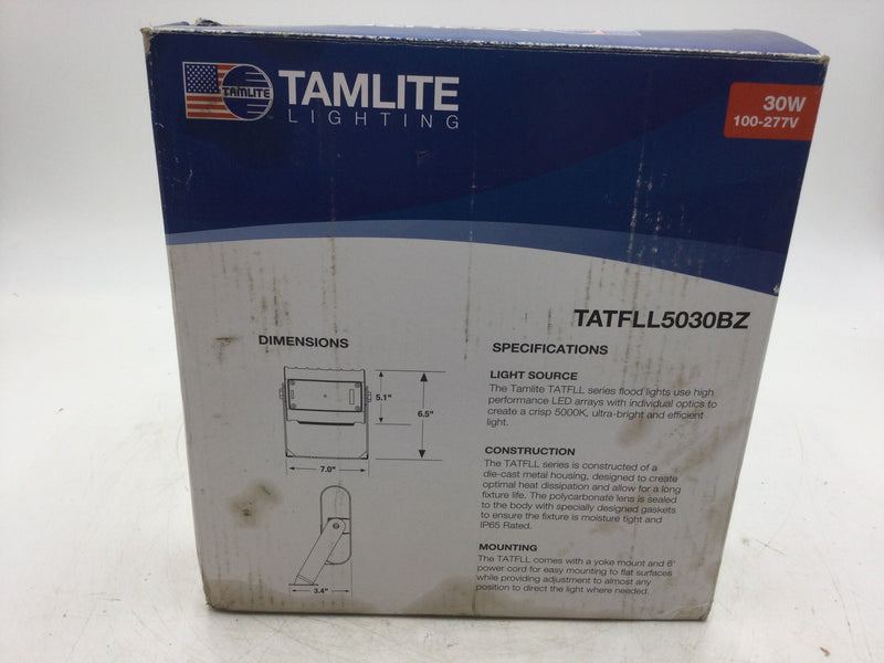 Tamlite Lighting TATFLL5030BZ LED Flood Light 30W