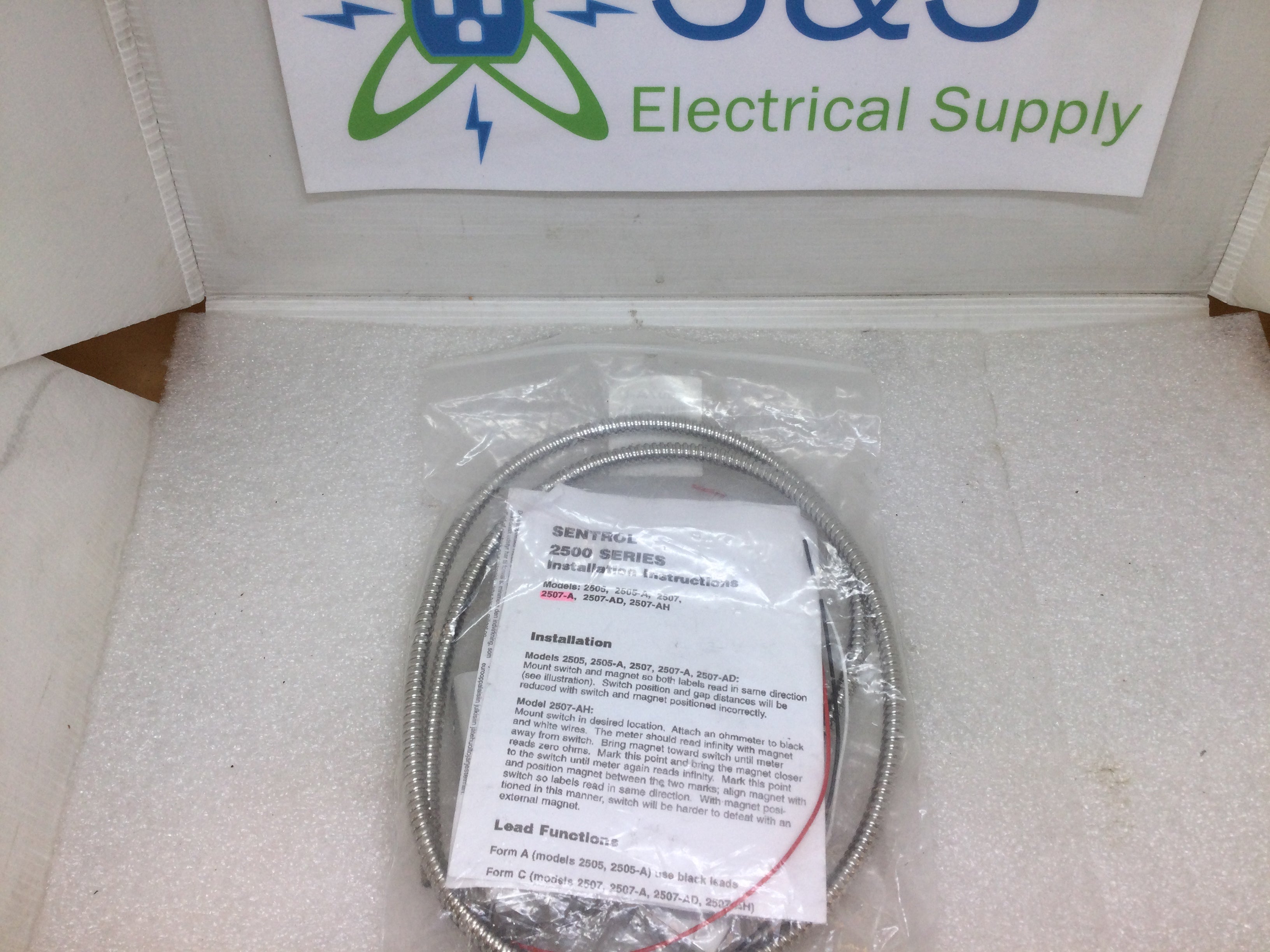 Sentrol 2507A-L 2500 Series Magnetic Contact and Surface Mount Commerc