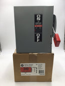 General Electric THN3361 30A 3 Pole 600V Non-Fusible Safety Switch 10 3/8" x 9"