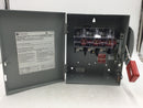 General Electric THN3361 30A 3 Pole 600V Non-Fusible Safety Switch 10 3/8" x 9"
