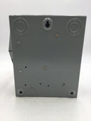 General Electric THN3361 30A 3 Pole 600V Non-Fusible Safety Switch 10 3/8" x 9"