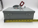 General Electric THN3361 30A 3 Pole 600V Non-Fusible Safety Switch 10 3/8" x 9"