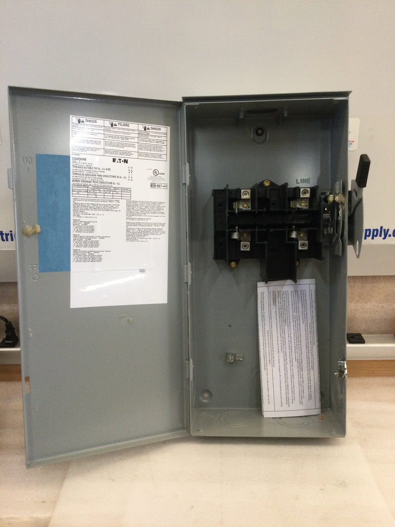 Eaton DG223URB Safety Switch General Duty 2p 100a 240vac 1 Non Fusible