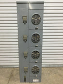 Square D EZML334225 1200A Max 208Y/120V 3Ph 4 Wire 4 Gang Meter Pack Type EZM